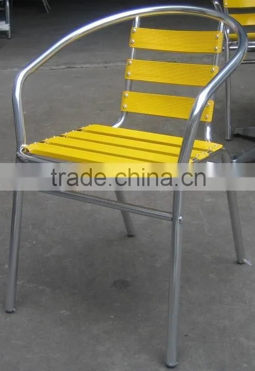 0503 low price good quality ourdoor garden dining aluminum stacking chair YC001