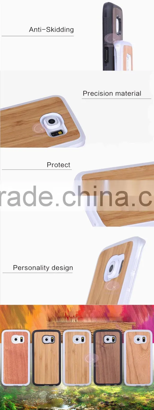 bamboo accessories and wood phone case art craft for i phone 6