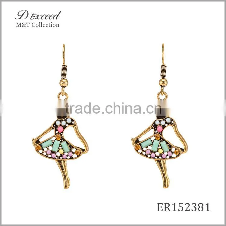 Fashion Designs Women's Jewellery Earrings Bohemian Ballet Girl Drop Earrings