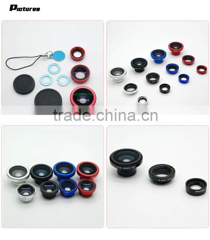 universal clip lens 3 in 1 mobile phone camera lens for nokia