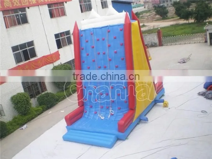 Outdoor used rock climbing wall inflatable rock climbing wall climb game