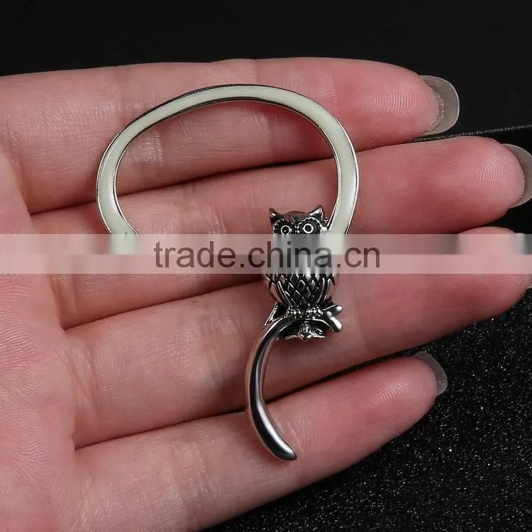glow in the night owl j old fashion animal shaped earrings