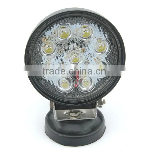 12volt Led Work Light 27W for Car, Mining Truck, SUV, Heavy Machine
