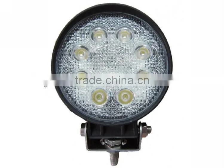 Accessorices for cars led work light, Ip67 8*3w Super bright Auto LED work light, 12v 24W the LED work light