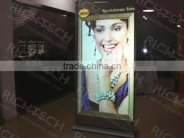 Richtech standard size trade show roller banner display technology equipped