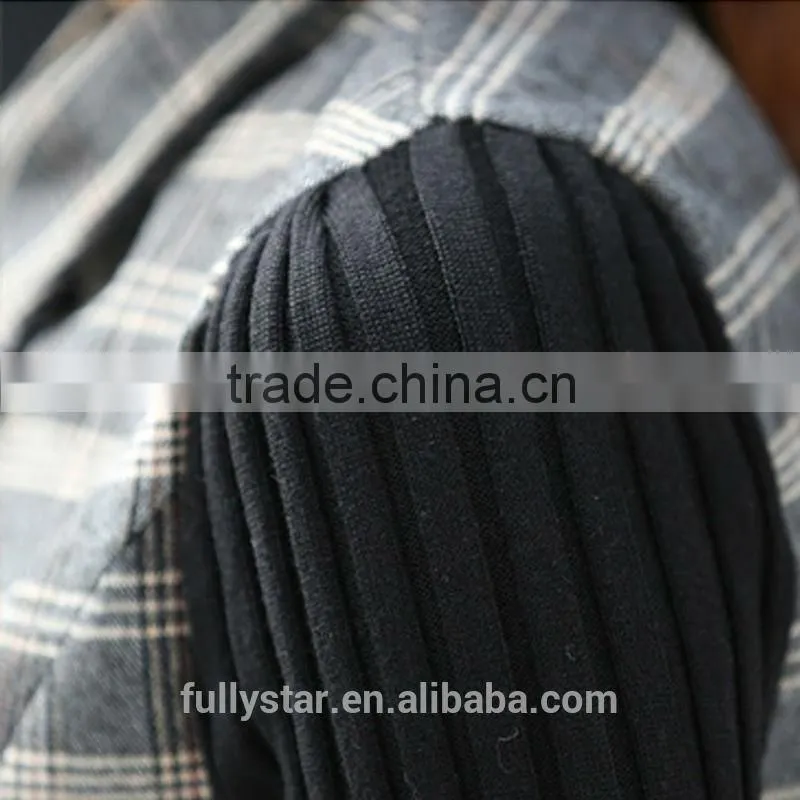 new knit stitching loose falbala grid women mature coat