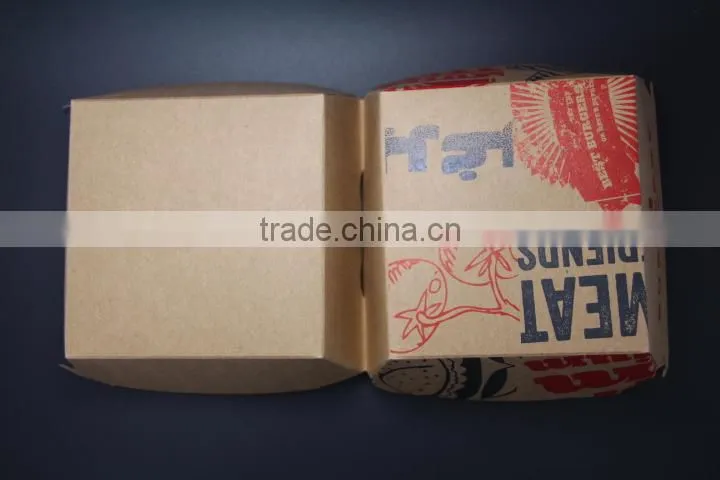Hot cuatom printed biodegradable take away food pail