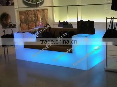 shanghai commercila furniture led acrylic led sofa