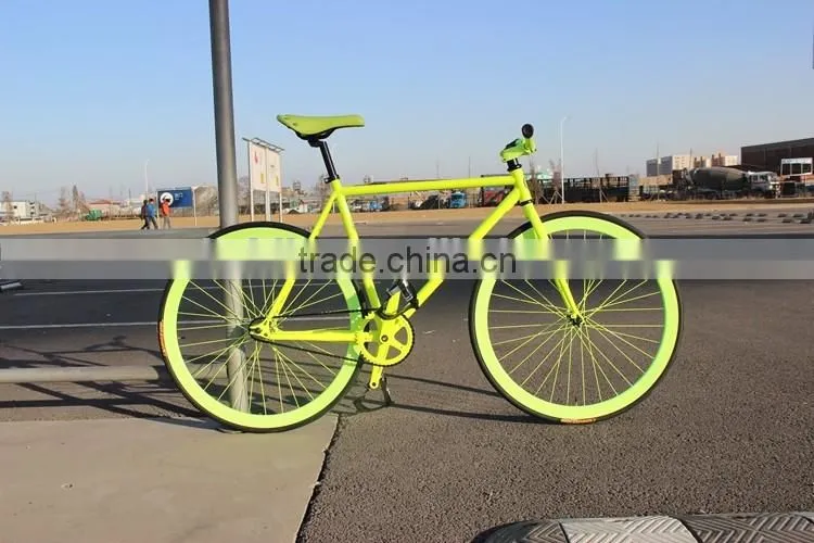 Good quality single speed fixed bike made in China wholesale cheap price bike 700C colorful fixed gear bike