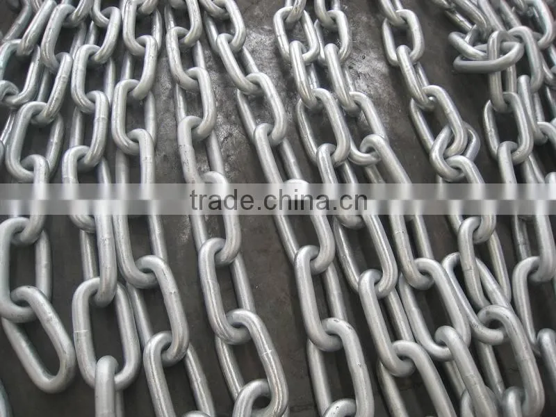 Q235 Welded Galvanized Steel Large link chain
