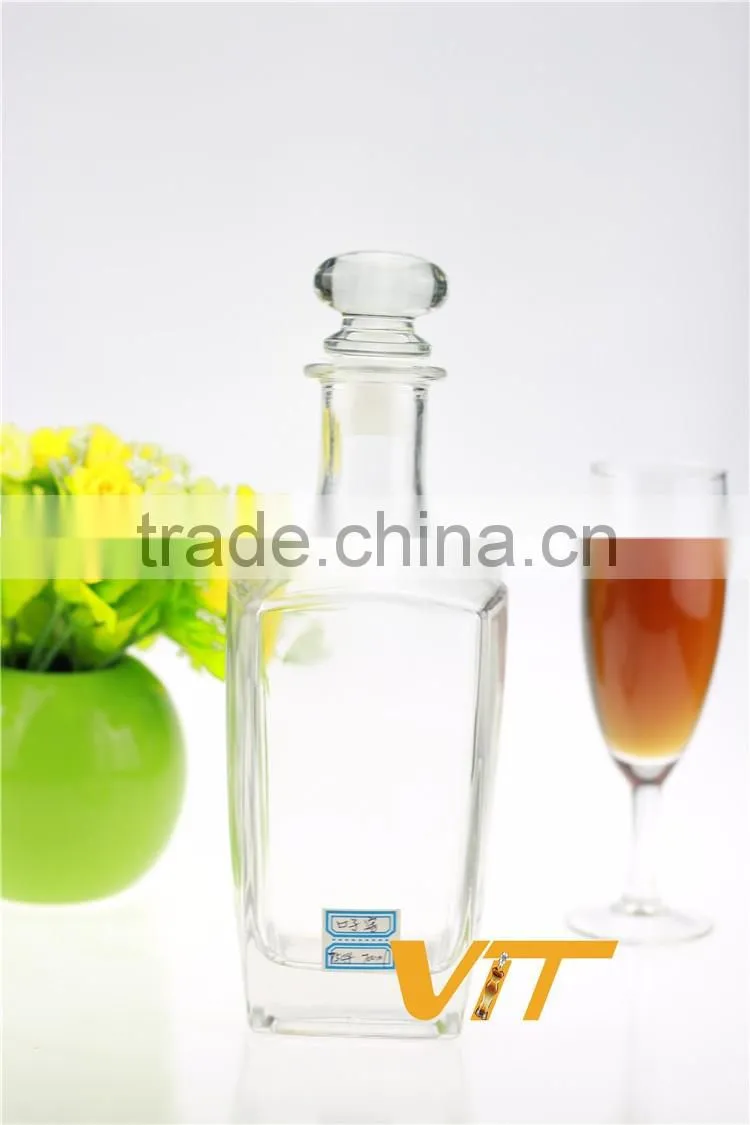 High quality champagne glass bottle sell better glass bottle wide body glass bottle