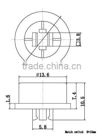 SC216 Push button switch cap