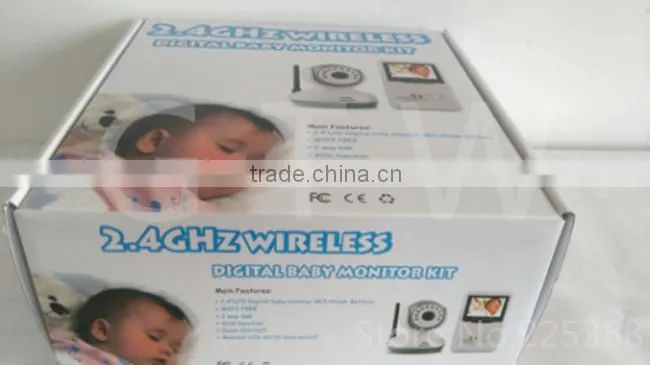 Chea Price Color LCD Nanny Monitors 2.4GHz Wireless Up To250 Meters 9 LED OEM Baby Monitor