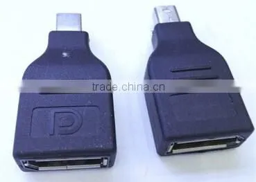 Black color displayport female to Mini displayport male adapter cabletolink