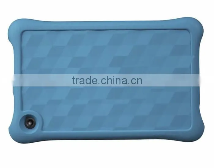 Child Kidproof shockproof rugged protective rubber silicone case for 7'' kids tablet