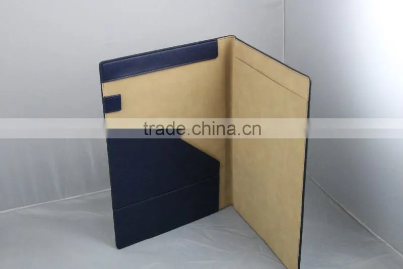 Dongguan factory direct Multi-function pu leather file folder with custom Logo,Beautifully made A4 file folders