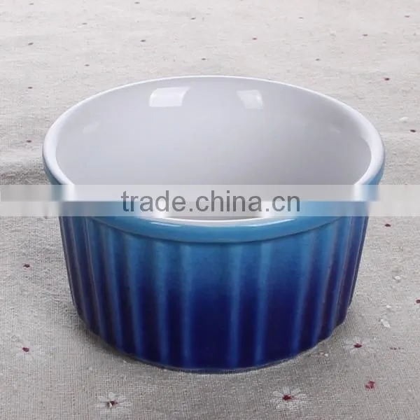 Colored ceramic round ramekin bowl Factory directly sale
