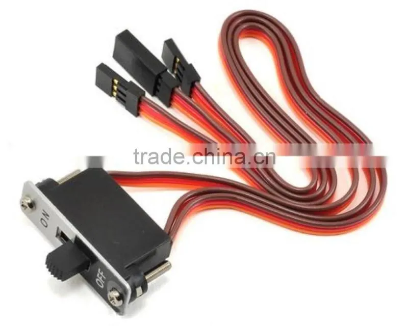 JR Small Receiver Switch Harness with Charge Cord Charging Connector