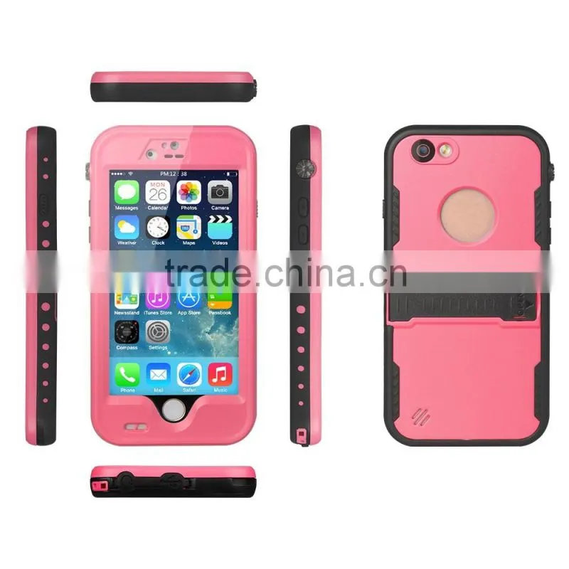 colorful with holder waterproof phone case