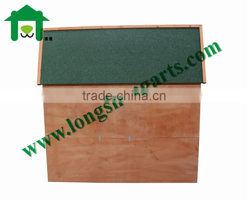 Double decker wooden rabbit house