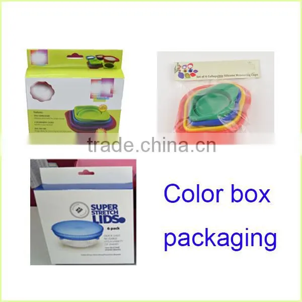 Space Saving FDA Standard Collapsible Silicone Measuring Cup Set