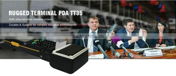 Android WIN CE/Mobile handheld terminal with barcode rfid reader printer wifi GPS GSM IP65