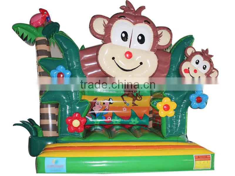 2016 New design inflatable Kids jungle bounce house