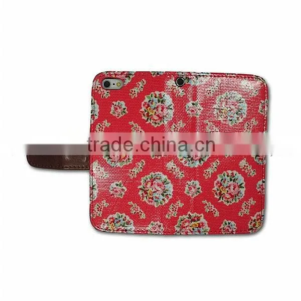 Original flower leather phone case for Pantech SKY Vega IM-A830 with credit card slot