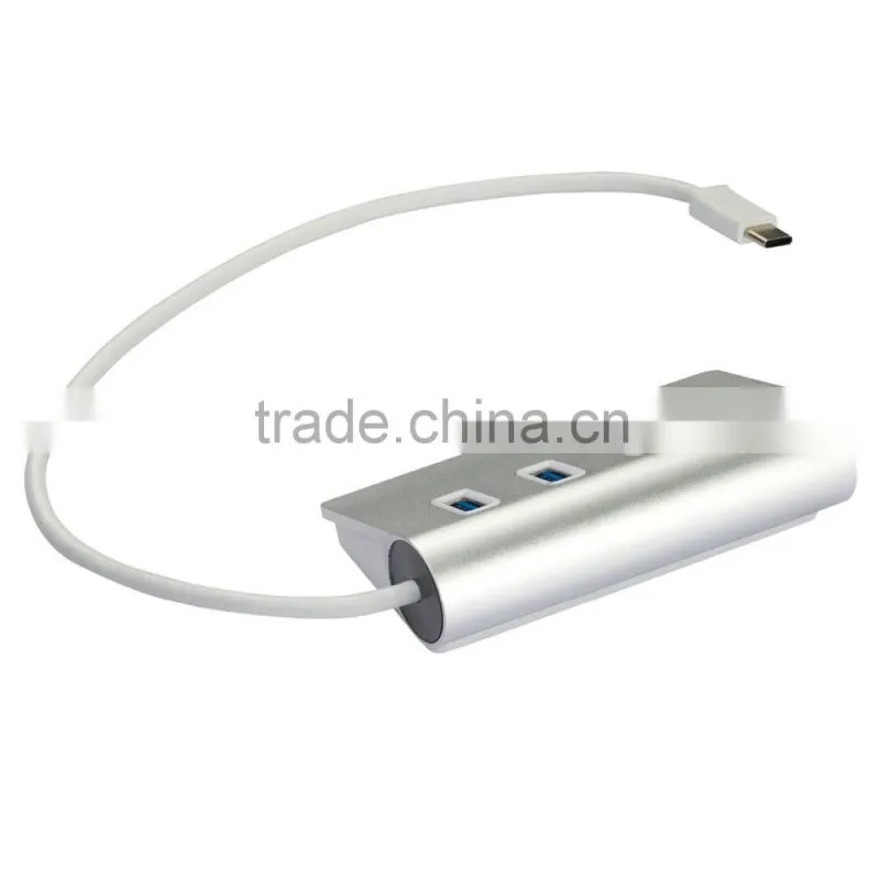 High Performance type c 14.5V 2A power charging with 3 port usb 3.0 hub +1 usb type c hub