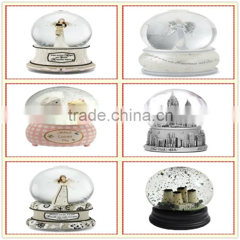 Snow White angel designed custom water globe
