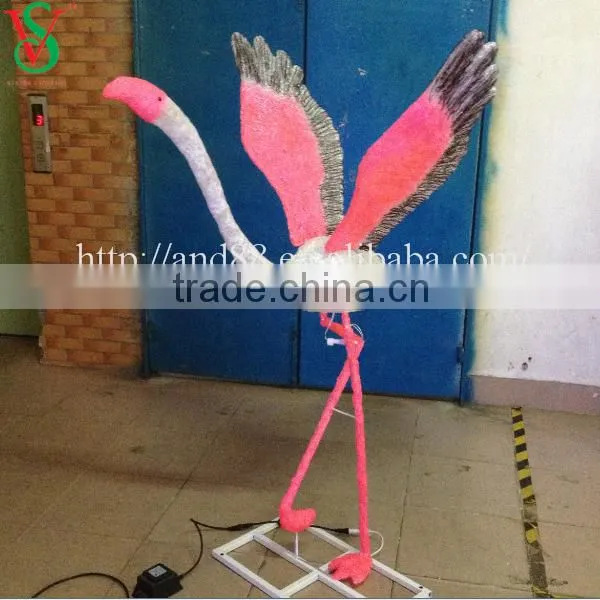 New led Flamingo sculpture lights
