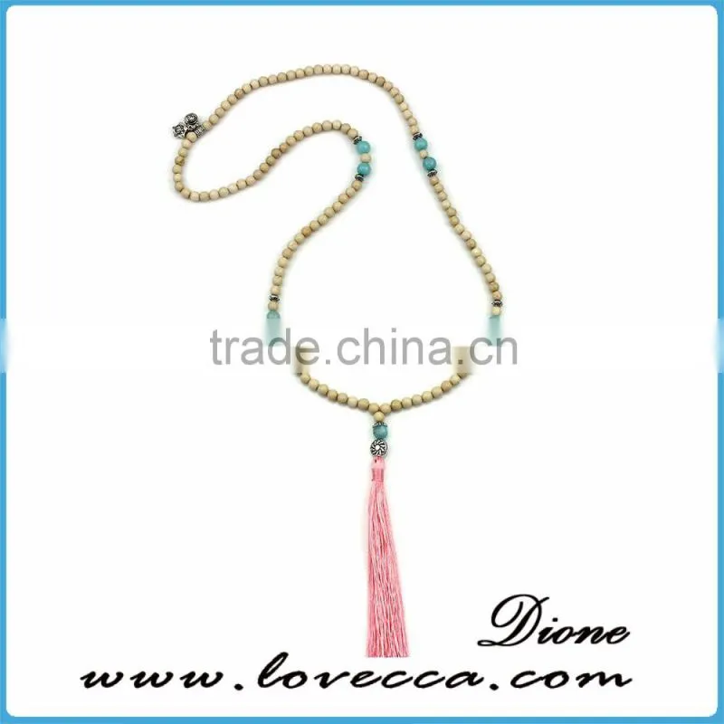 Natural Colorful Stone Gemstone latest design beads necklace