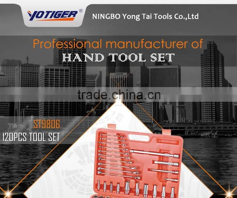 120PCS Combination Auto Repair (1/4"&3/8"&1/2") SOCKET SET