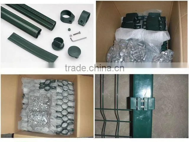 galvanized and pvc coated mesh fence