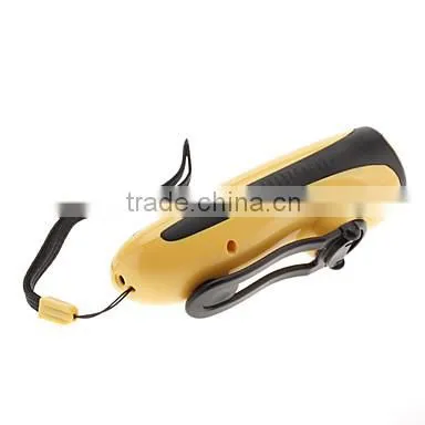 best led dynamo flashlight torch with mobile phone charger