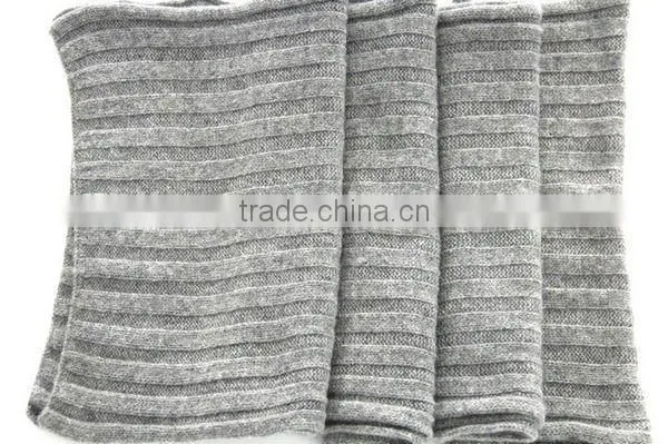 pure cashmere cardigan stitch knitted scarfs for men