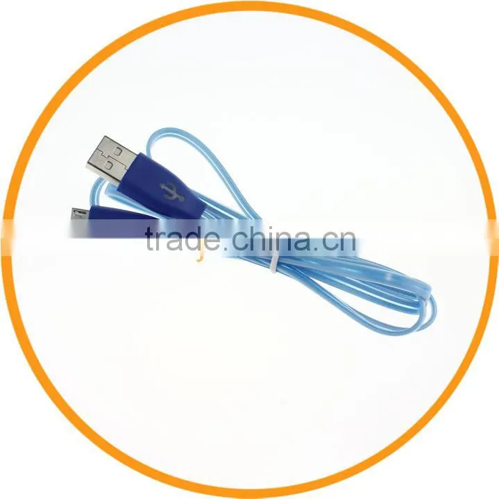 1M Colorful Micro USB LED Charging Cable for Samsung S5 S4 S3 from Dailyetech