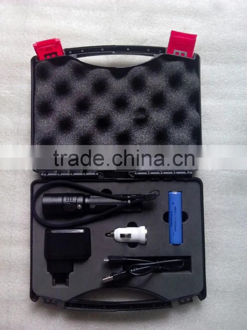 2015 Super Power Rechargeable Led Aluminium Flashlight camping lights led