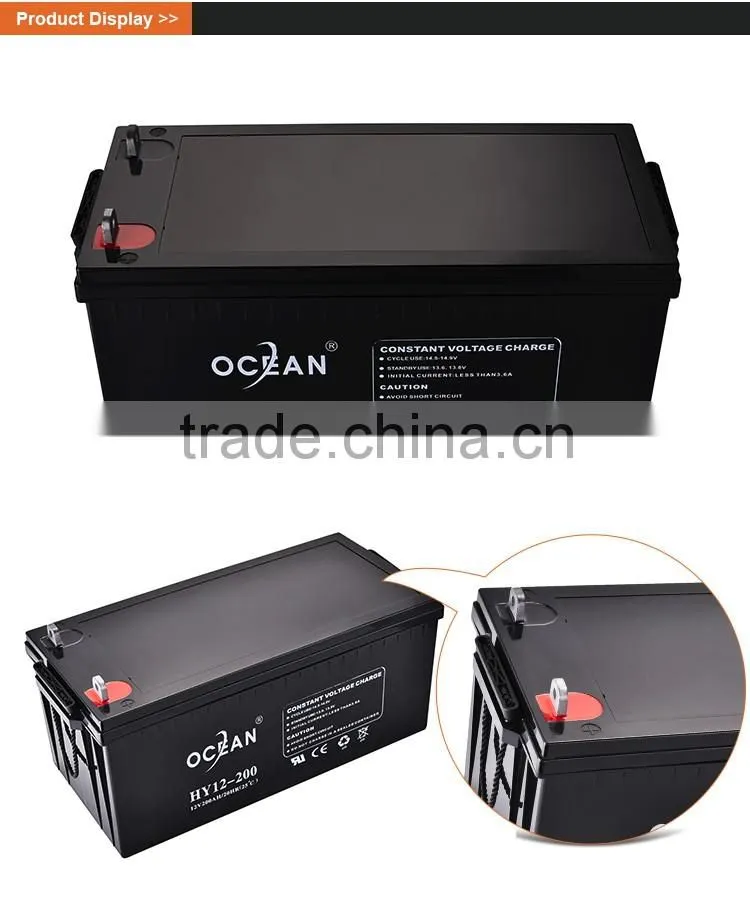 Most popular 12V removable 200ah big sale battery solar 12v