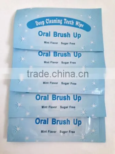 Tooth bleaching whitening finger wipes, teeth wipes, home use, teeth whitening brush ups, tooth whitening wipes