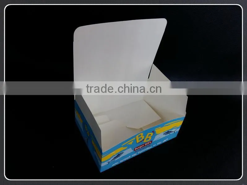Mini double PE coated seafood paper packaging box