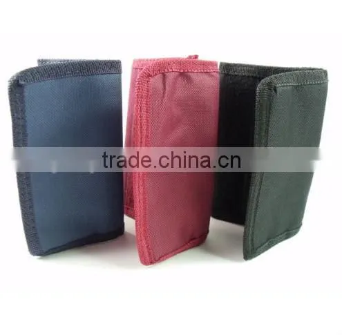 Mens Ladies Boys New polyester Velcro Wallet Pouch
