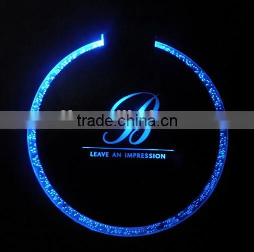 Cheap price factory direct sell colorful LED Bottle Coaster