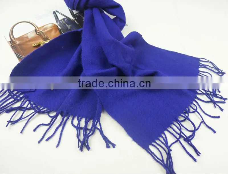 Blue acrylic oem scarf shawl