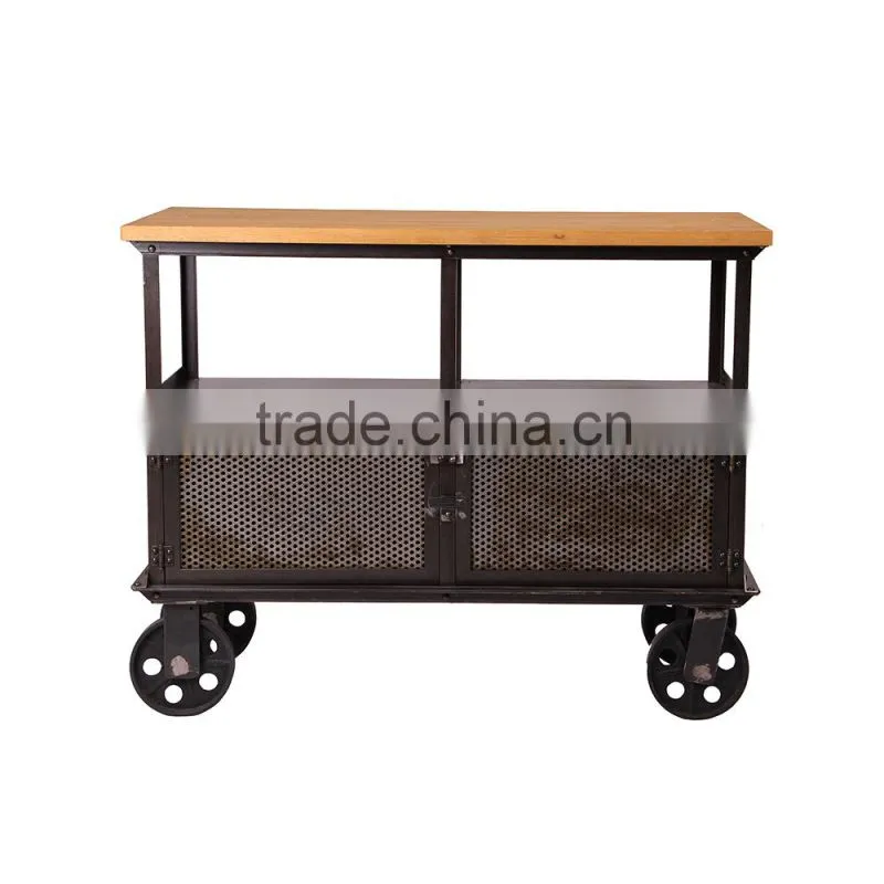 2016 China industrial banquet coffee table with wheels