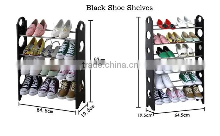 6 Layer Modern Cheap Stackable Plastic Shoe Organizer FH-SR0066