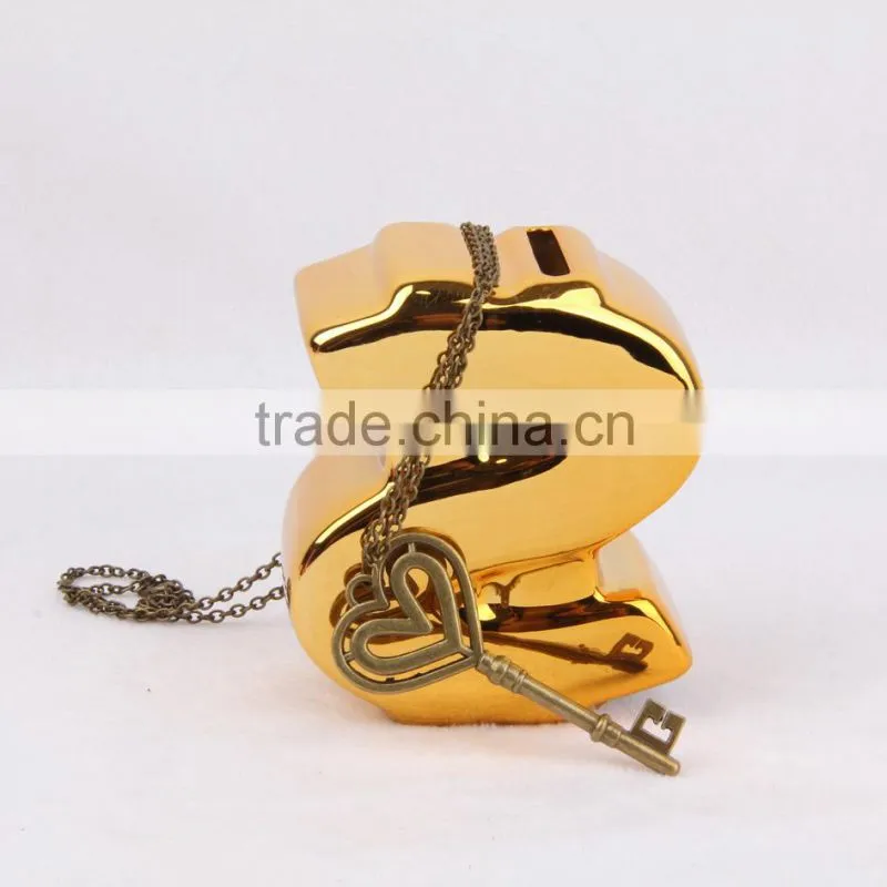 New arrival pop steampunk key chain heart pendant bronze statement necklace 2015 yiwu fashion jewelry hot sale