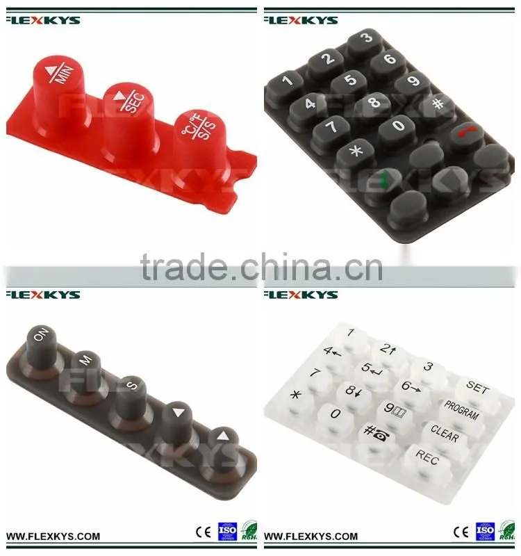 High Quality Durable Silicone Rubber Keypad for Cellphone