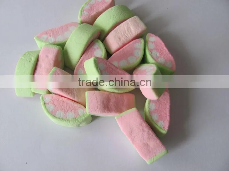 Sales Fruit flavours watermelon slice shaped marshmallow candy