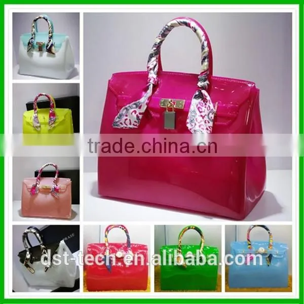 Bags handbag pvc plastic bag ladies handbags guangzhou 2016